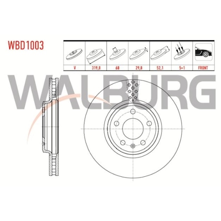 Walburg WBD1003 - Bremžu diski ps1.lv