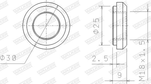 Walker 80433 - Uzgrieznis, Izplūdes kolektors ps1.lv