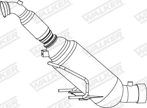 Walker 73168 - Nosēdumu / Daļiņu filtrs, Izplūdes gāzu sistēma ps1.lv