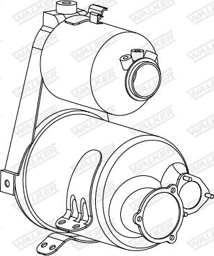 Walker 73385 - Nosēdumu / Daļiņu filtrs, Izplūdes gāzu sistēma ps1.lv