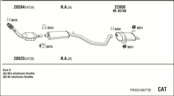 Walker PEK016677B - Izplūdes gāzu sistēma ps1.lv