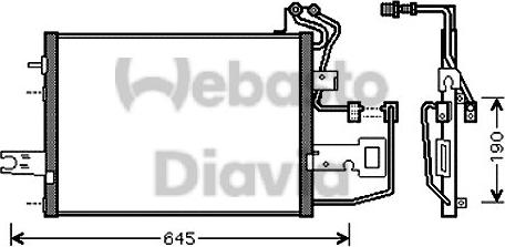 Webasto 82D0225442A - Kondensators, Gaisa kond. sistēma ps1.lv