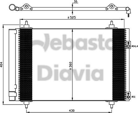 Webasto 82D0225548A - Kondensators, Gaisa kond. sistēma ps1.lv