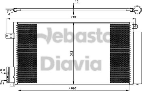 Webasto 82D0225551A - Kondensators, Gaisa kond. sistēma ps1.lv