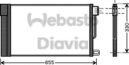 Webasto 82D0225552A - Kondensators, Gaisa kond. sistēma ps1.lv