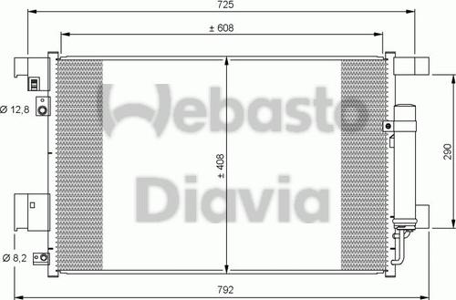 Webasto 82D0225648A - Kondensators, Gaisa kond. sistēma ps1.lv