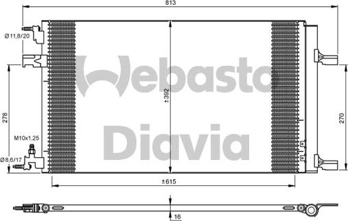 Webasto 82D0225684A - Kondensators, Gaisa kond. sistēma ps1.lv