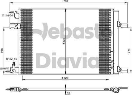 Webasto 82D0225683A - Kondensators, Gaisa kond. sistēma ps1.lv