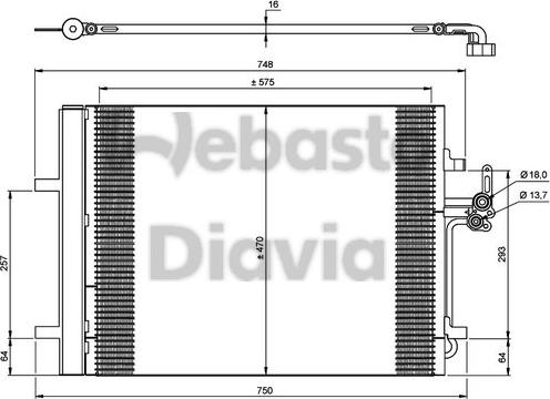 Webasto 82D0225670A - Kondensators, Gaisa kond. sistēma ps1.lv