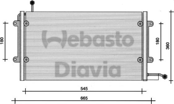 Webasto 82D0225072B - Kondensators, Gaisa kond. sistēma ps1.lv