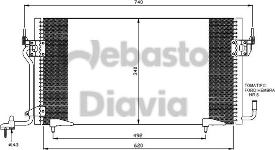 Webasto 82D0225117A - Kondensators, Gaisa kond. sistēma ps1.lv