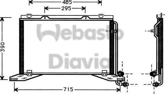 Webasto 82D0225124A - Kondensators, Gaisa kond. sistēma ps1.lv