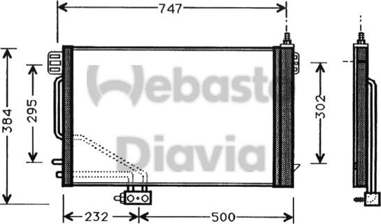 Webasto 82D0225329A - Kondensators, Gaisa kond. sistēma ps1.lv