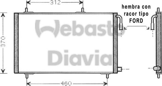 Webasto 82D0226196MA - Kondensators, Gaisa kond. sistēma ps1.lv