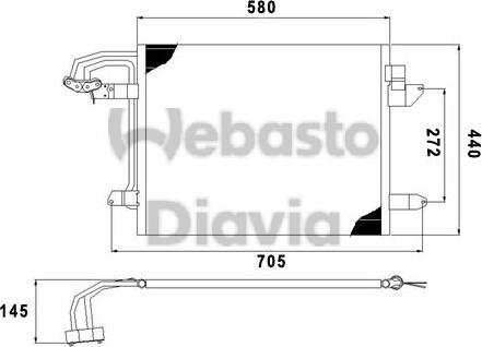 Webasto 82D0226192MA - Kondensators, Gaisa kond. sistēma ps1.lv