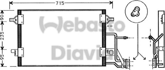 Webasto 82D0226102MA - Kondensators, Gaisa kond. sistēma ps1.lv