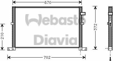 Webasto 82D0226117MA - Kondensators, Gaisa kond. sistēma ps1.lv