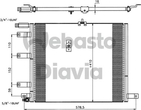 Webasto 82D0226295MA - Kondensators, Gaisa kond. sistēma ps1.lv