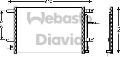 Webasto 82D0226209MA - Kondensators, Gaisa kond. sistēma ps1.lv