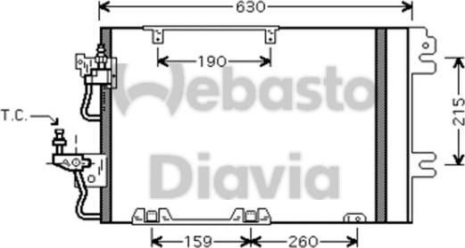 Webasto 82D0226217MA - Kondensators, Gaisa kond. sistēma ps1.lv