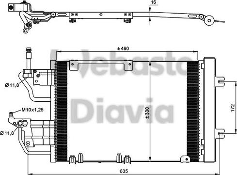 Webasto 82D0226234MA - Kondensators, Gaisa kond. sistēma ps1.lv