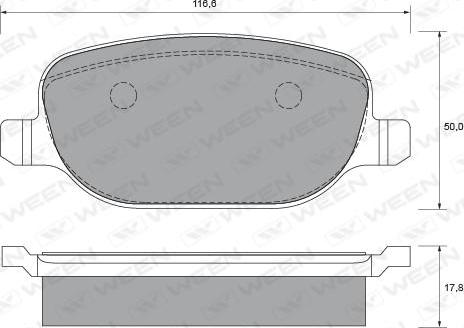 KRAFT AUTOMOTIVE 6016730 - Bremžu uzliku kompl., Disku bremzes ps1.lv