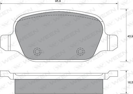 Woking P6273.20 - Bremžu uzliku kompl., Disku bremzes ps1.lv