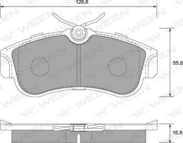 DJ Parts BP1091 - Bremžu uzliku kompl., Disku bremzes ps1.lv