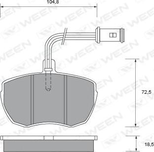 BOSCH 0 986 TB2 491 - Bremžu uzliku kompl., Disku bremzes ps1.lv