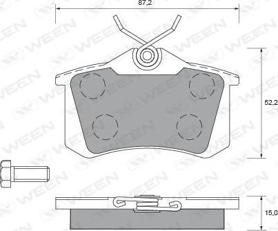 Brembo P 23 053 - Bremžu uzliku kompl., Disku bremzes ps1.lv