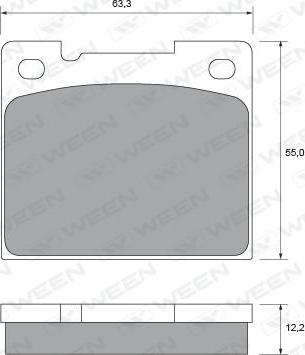 Magneti Marelli T0230MM - Bremžu uzliku kompl., Disku bremzes ps1.lv