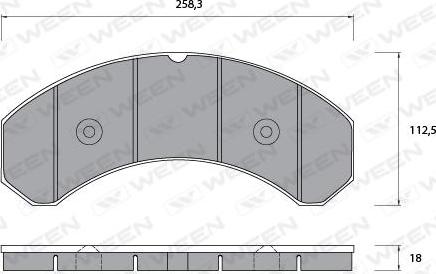 Ween 151-1067 - Bremžu uzliku kompl., Disku bremzes ps1.lv