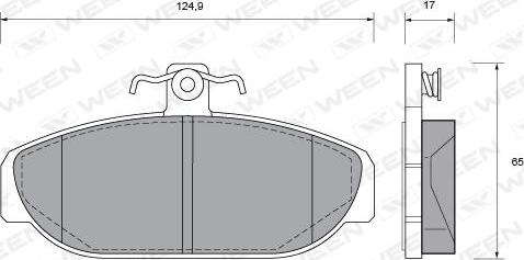 Ween 151-1020 - Bremžu uzliku kompl., Disku bremzes ps1.lv