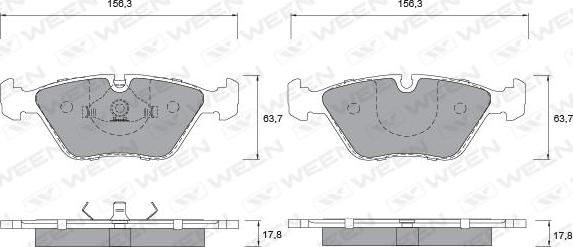 Ween 151-1267 - Bremžu uzliku kompl., Disku bremzes ps1.lv