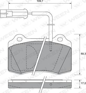 HELLA PAGID 355018061 - Bremžu uzliku kompl., Disku bremzes ps1.lv