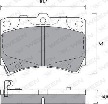 BOSCH F 026 000 122 - Bremžu uzliku kompl., Disku bremzes ps1.lv