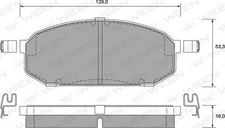 Brake Engineering PA1541 - Bremžu uzliku kompl., Disku bremzes ps1.lv