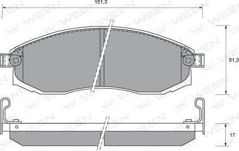 HELLA PAGID 355027421 - Bremžu uzliku kompl., Disku bremzes ps1.lv