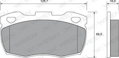 Ween 151-2397 - Bremžu uzliku kompl., Disku bremzes ps1.lv