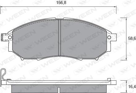 Ween 151-2354 - Bremžu uzliku kompl., Disku bremzes ps1.lv