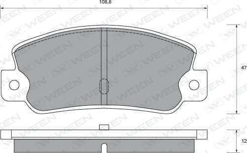 Ween 151-2376 - Bremžu uzliku kompl., Disku bremzes ps1.lv