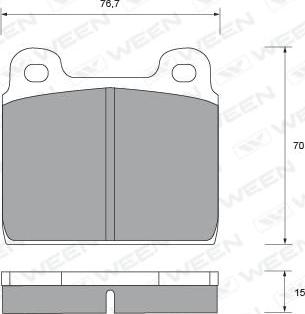 KRAFT AUTOMOTIVE 6001040 - Bremžu uzliku kompl., Disku bremzes ps1.lv