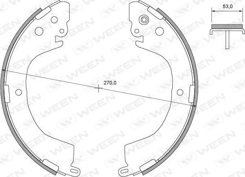 Ween 152-2446 - Bremžu loku komplekts ps1.lv