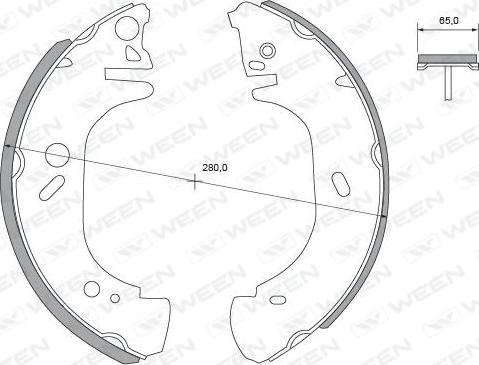 Ween 152-2413 - Bremžu loku komplekts ps1.lv