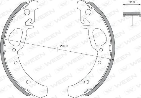 Ween 152-2470 - Bremžu loku komplekts ps1.lv