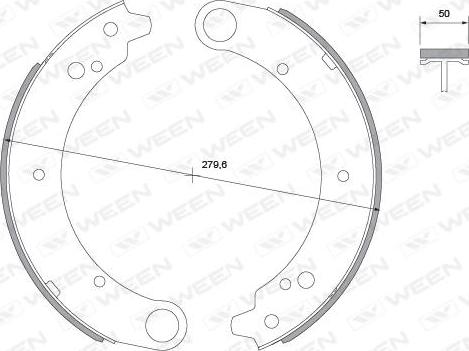 Ween 152-2005 - Bremžu loku komplekts ps1.lv