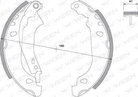 Ween 152-2020 - Bremžu loku komplekts ps1.lv