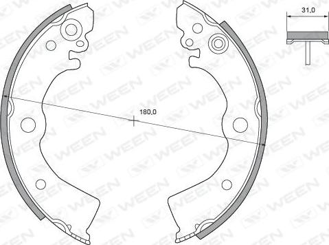 Ween 152-2146 - Bremžu loku komplekts ps1.lv