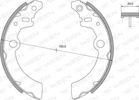 Ween 152-2132 - Bremžu loku komplekts ps1.lv