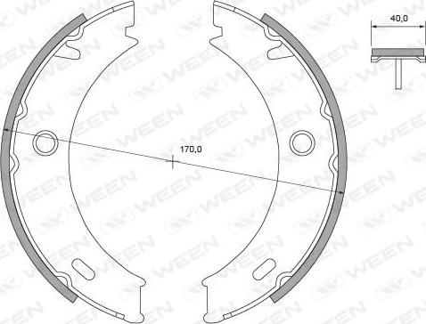 Ween 152-2124 - Bremžu loku komplekts ps1.lv